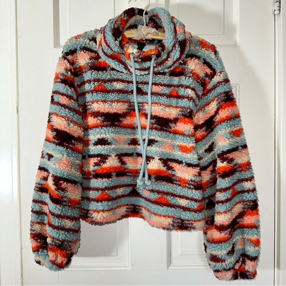 Wild Fable Cowl Neck Fleece Pullover - Picture 2 of 12